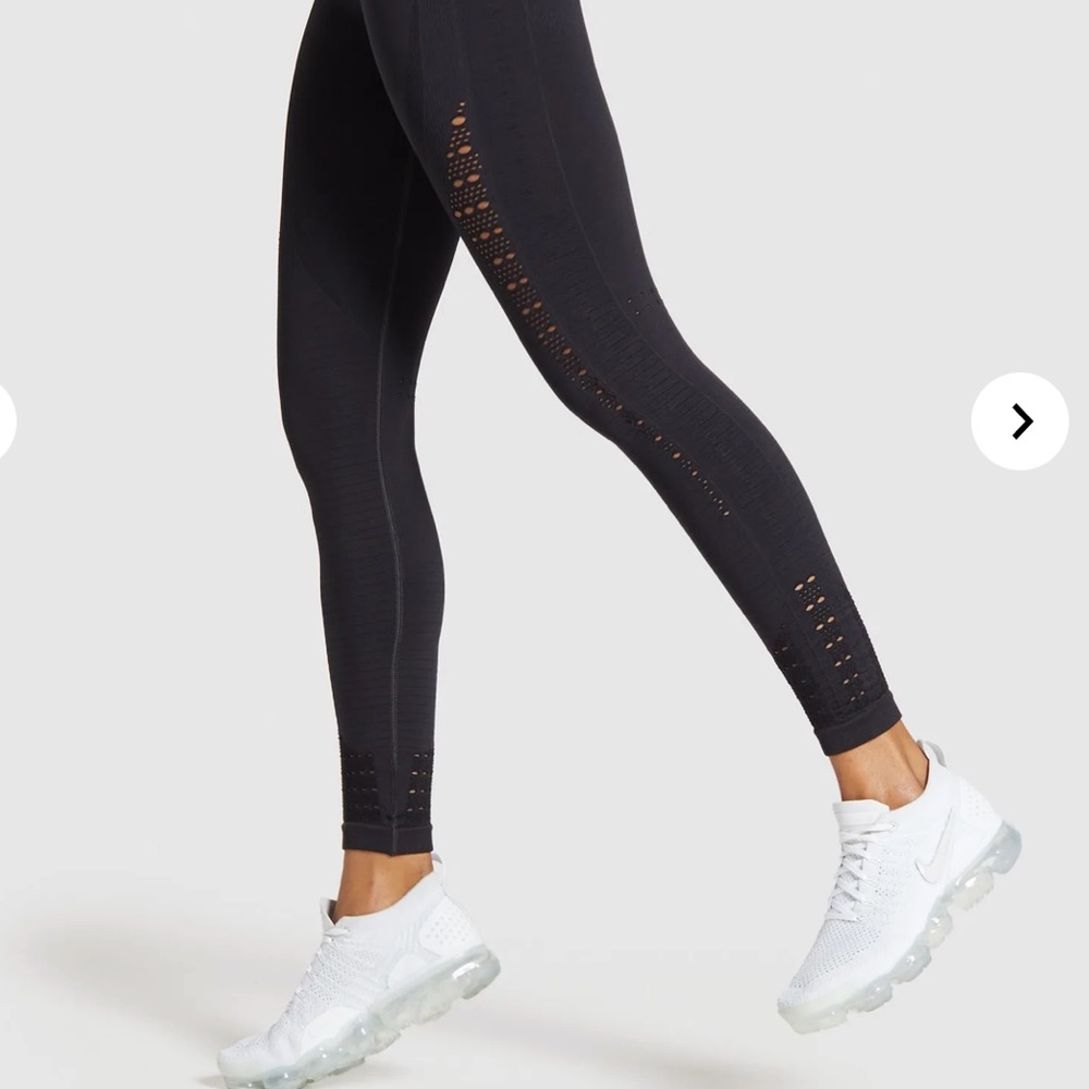Gymshark energy seamless leggings in black M